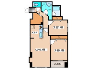 エナコート山鼻の物件間取画像